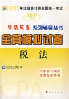 ˰������ȫ��ģ���Ծ���2007��